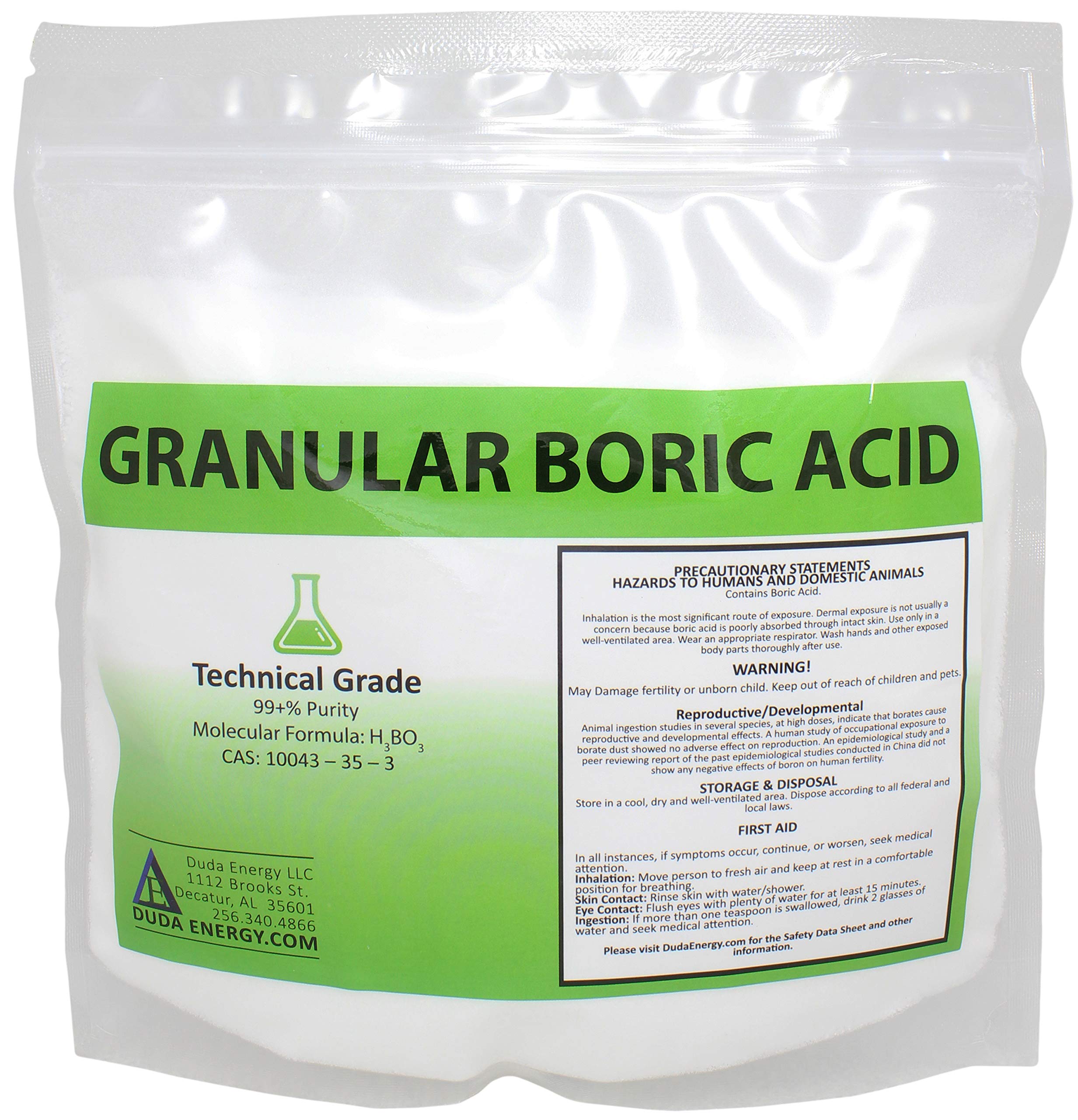 Duda Energy 1 lb Bag of Granular Boric Acid Duda EnergyBuy Supplements Australia