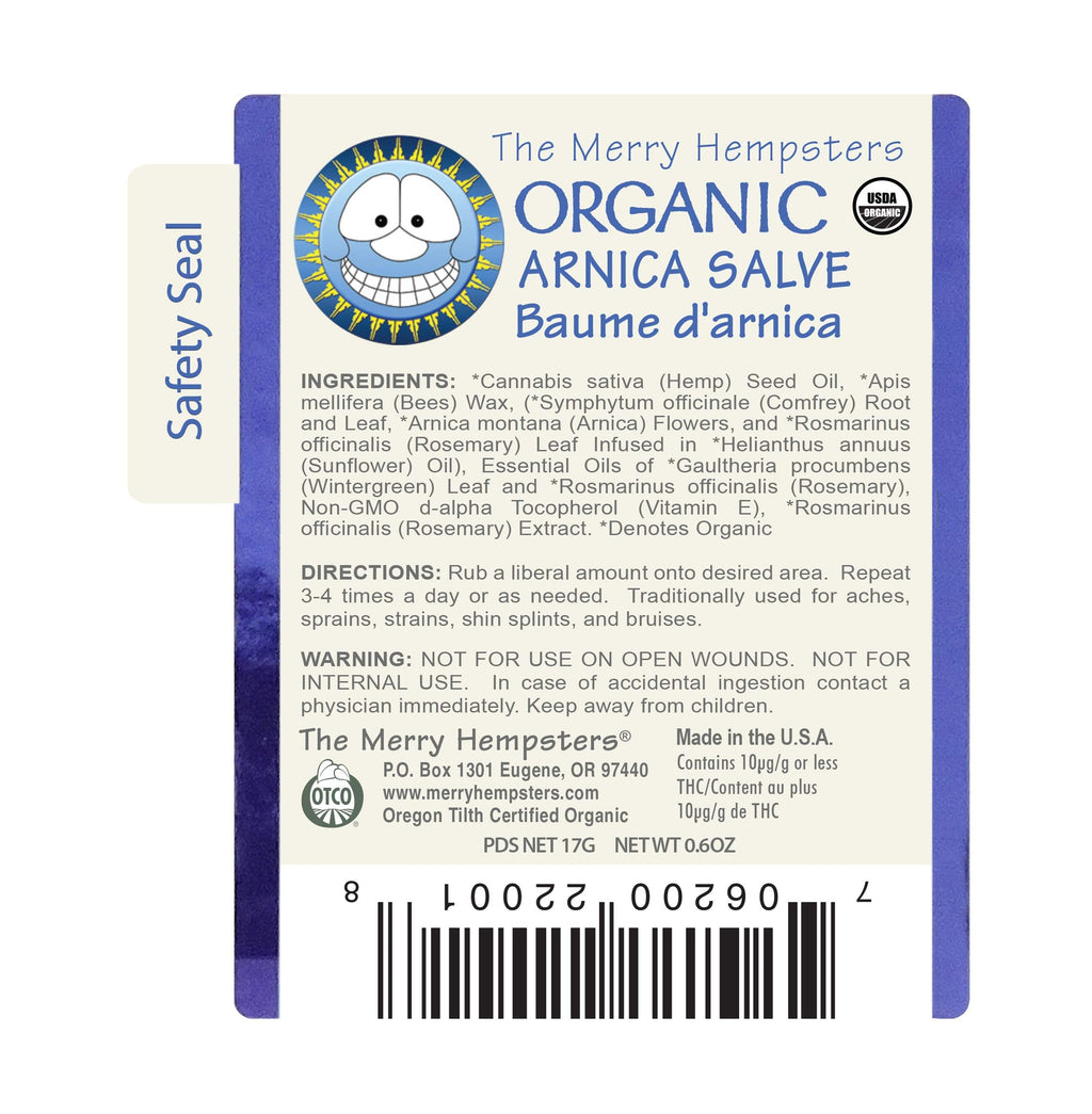 The Merry Hempsters Organic Arnica Salve Gravity Display Case The Merry HempstersBuy Supplements Australia