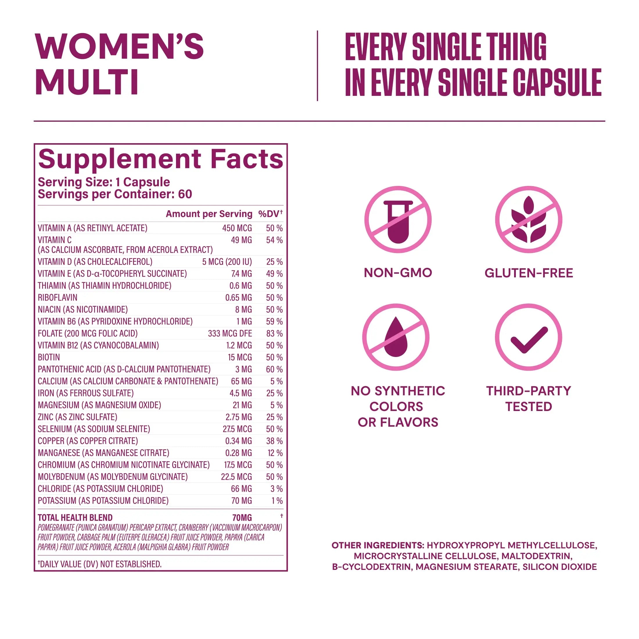 Habit Womens Multi Supplement 2 Pack (120 Capsules) - New Look, Supports General Health & Wellness, 23 Essential Vitamins and Minerals H' HabitBuy Supplements Australia