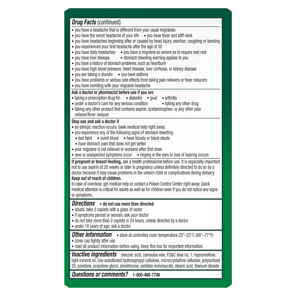 Excedrin Migraine Relief Caplets to Alleviate Migraine Symptoms - 200 Count Excedrin buy supplements Au