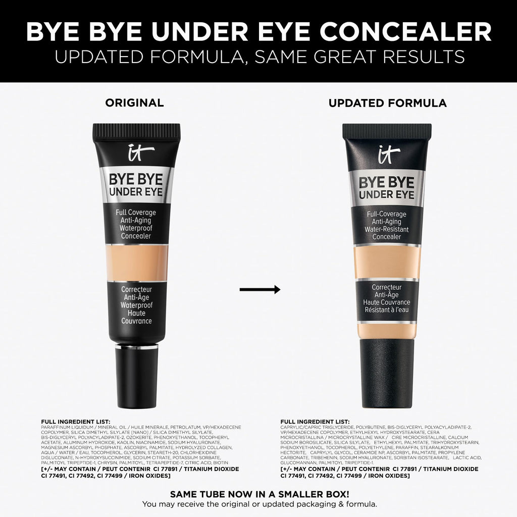 IT Cosmetics Bye Bye Under Eye Concealer (Light Nude) - Water-Resistant, Full Coverage Brightening Concealer For Dark Circles, Fine Lines, Redness & Discoloration, Anti-Aging, 24H Wear - 0.4 fl oz IT CosmeticsBuy Supplements Australia