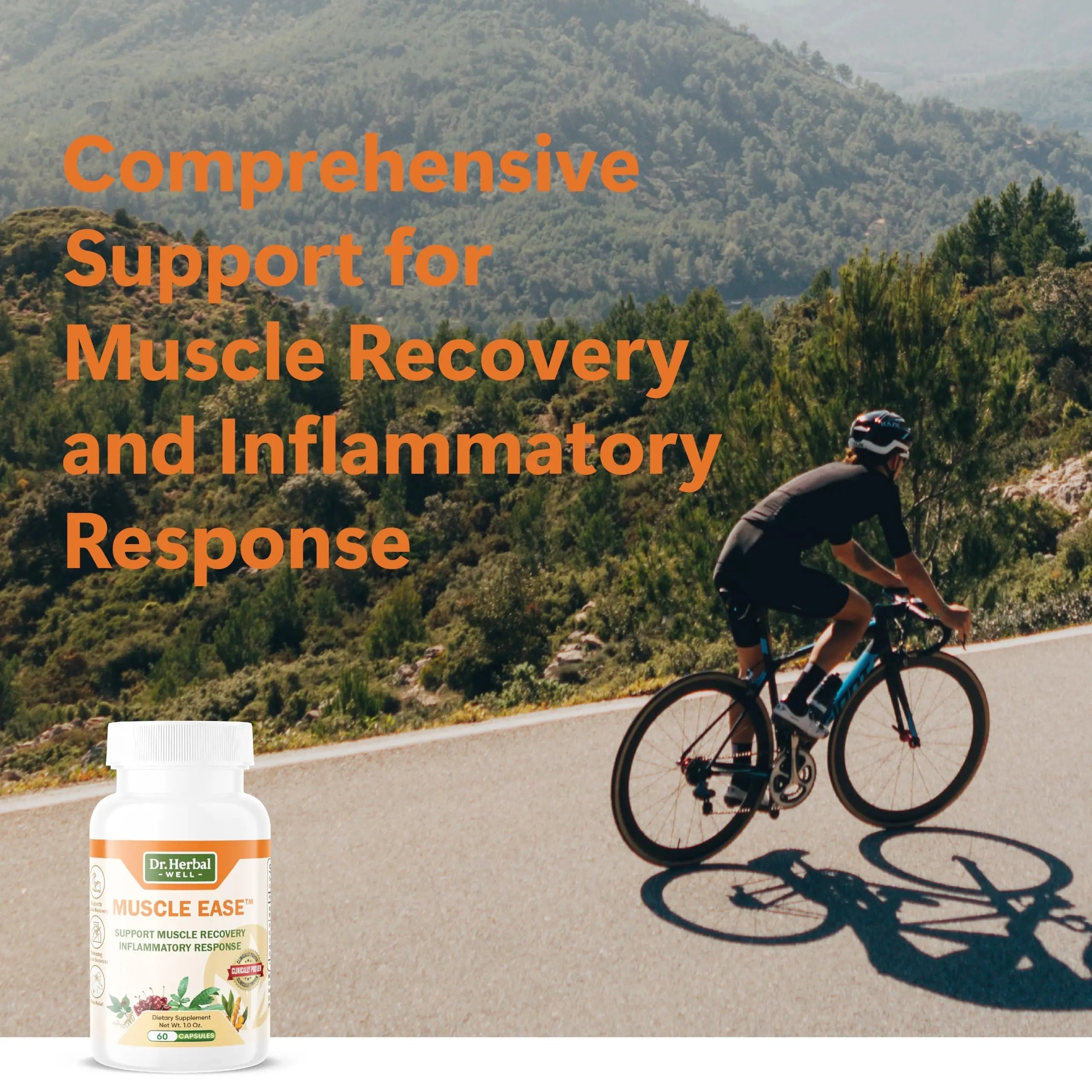 DR.HERBAL WELL Muscle Ease - Joint, Muscle & Nerve Support Fast Acting Relax Comfort Recovery Natural Herbal Supplement - (60 Capsules) MAX-Strength DR. HERBAL WELLBuy Supplements Australia