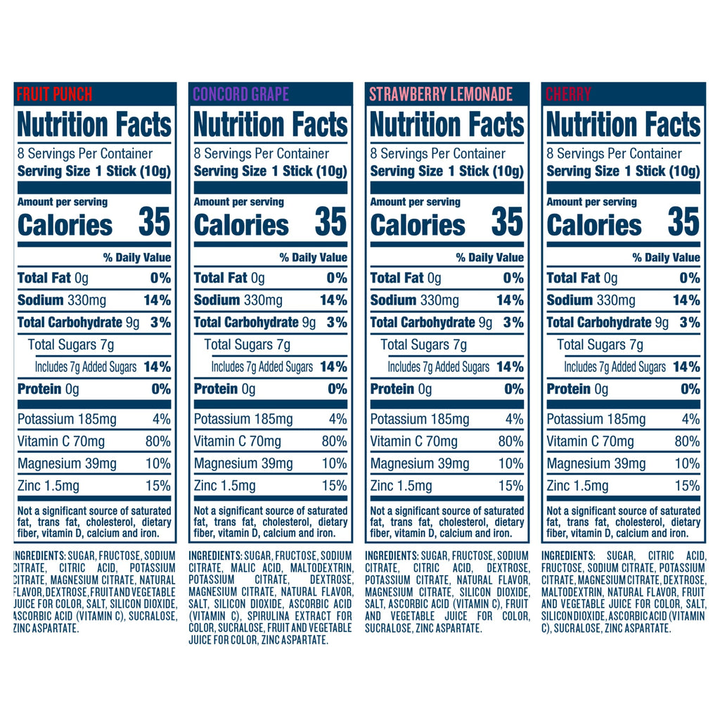 DripDrop Hydration - Electrolyte Powder Packets - Grape, Fruit Punch, Strawberry Lemonade DripDropBuy Supplements Australia
