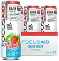 FOCUSAID ZERO SUGAR Nootropics Blend, Alpha-GPC, GABA, 100mg Natural Caffeine from Green Tea, Yerba Mate, Vitamin B-Complex, Keto-Friendly, No Artificial Sweeteners, 12 Fl Oz (Pack of 12) LIFEAIDBuy Supplements Australia