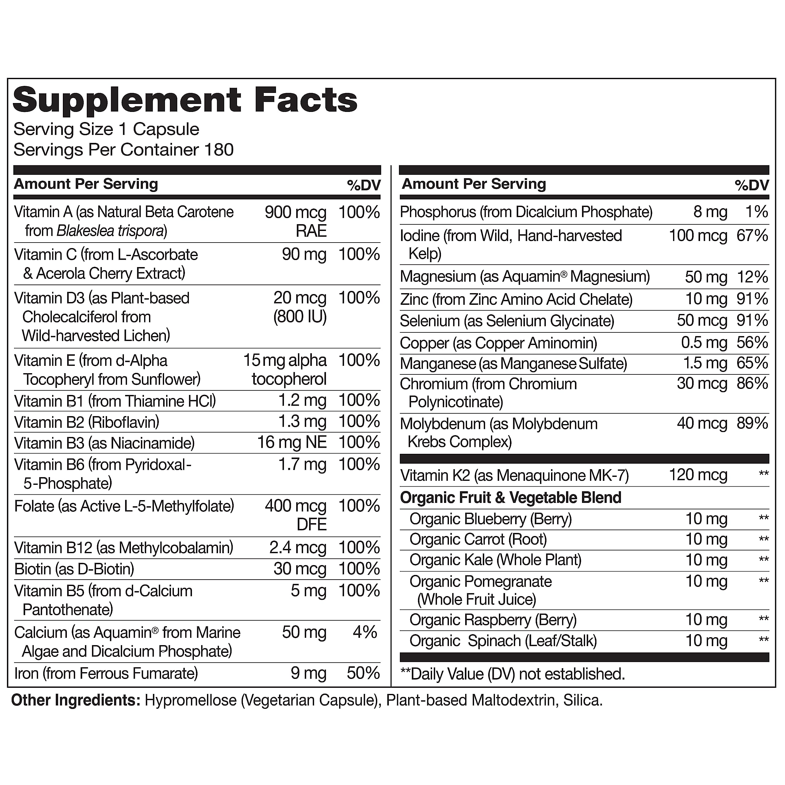 NATURELO One Daily Multivitamin for Women - Energy Support - Whole Food Supplement NATURELOBuy Supplements Australia