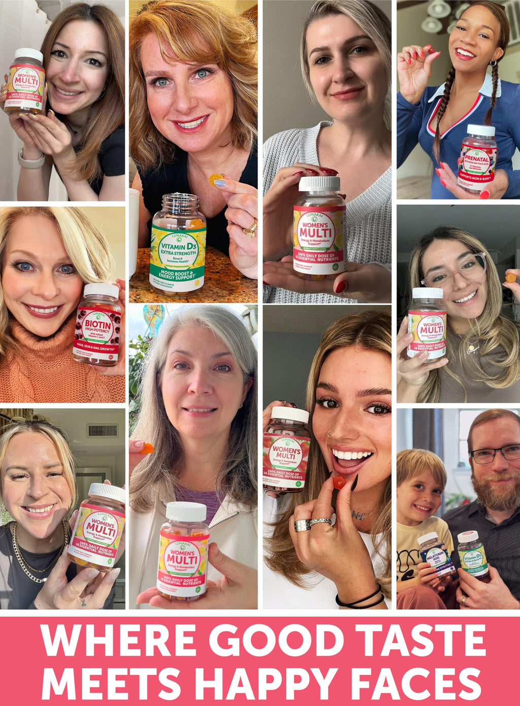 Lunakai USA Made Womens Multivitamin Gummies – Delicious Daily 16 Multi Vitamins for Women – Wellness, Energy & Essential Health Support, 60ct LunakaiBuy Supplements Australia