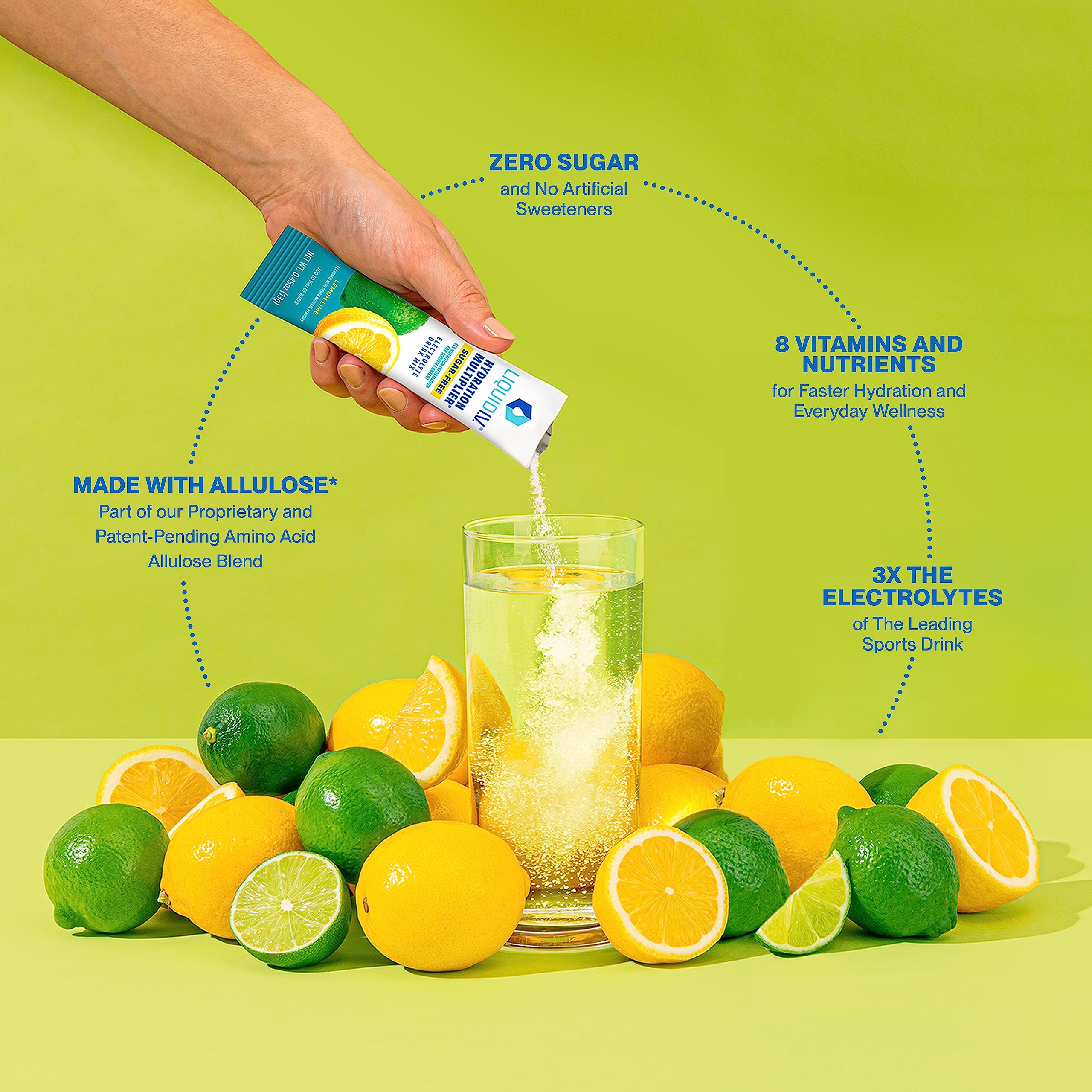 Liquid I.V. Sugar-Free Hydration Multiplier - Lemon Lime – Hydration Powder Packets  Liquid I.V.Buy Supplements Australia
