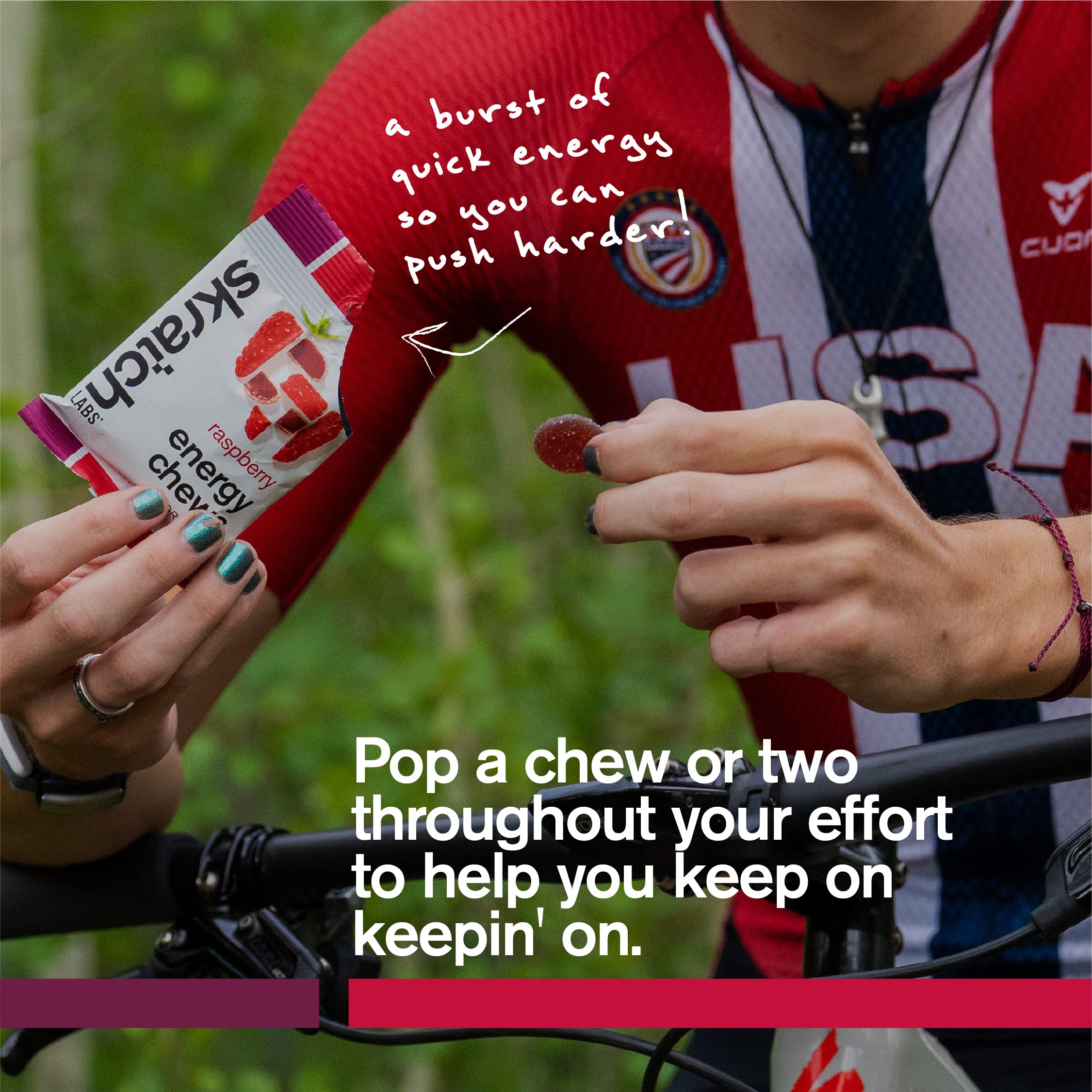 Skratch Labs Energy Chews | Energy Gummies for Running, Cycling