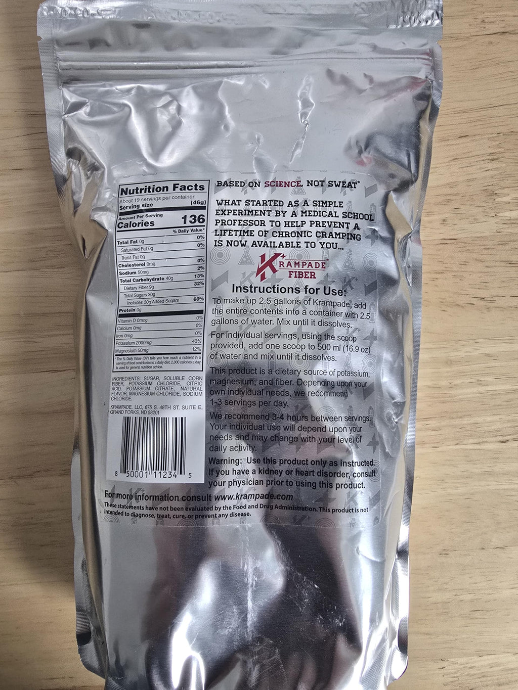 Krampade Original Lemon Lime 4K, 4000 mg Potassium Instant Cramp Relief Electrolyte Drink Powder | Designed for Athletes and Crampers | 19-Serving Resealable Pouch KrampadeBuy Supplements Australia