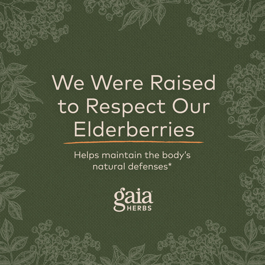 Gaia Herbs Black Elderberry (Sambucus Nigra) Extra Strength Gummies Gaia HerbsBuy Supplements Australia