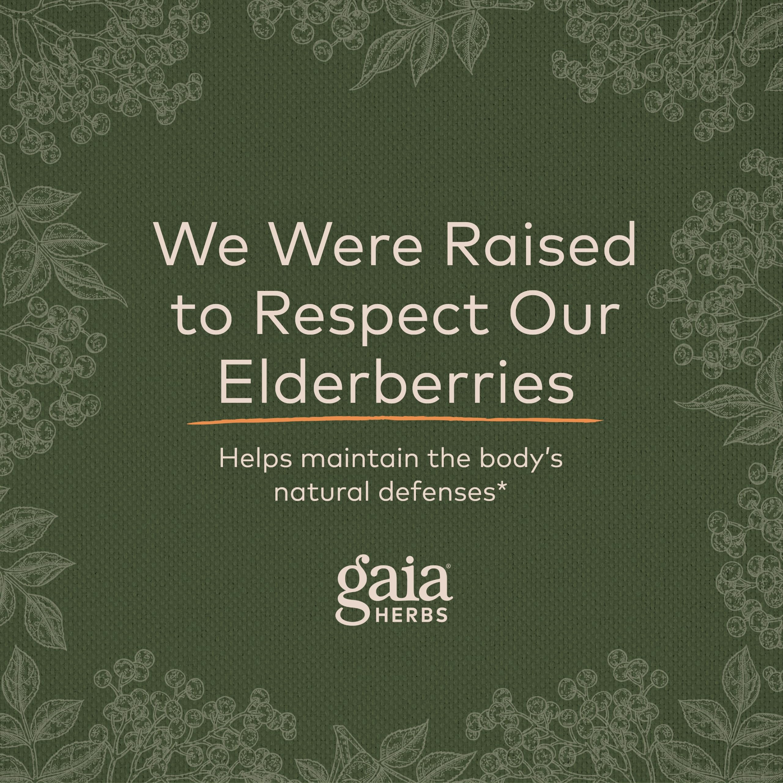 Gaia Herbs Black Elderberry (Sambucus Nigra) Extra Strength Gummies Gaia HerbsBuy Supplements Australia
