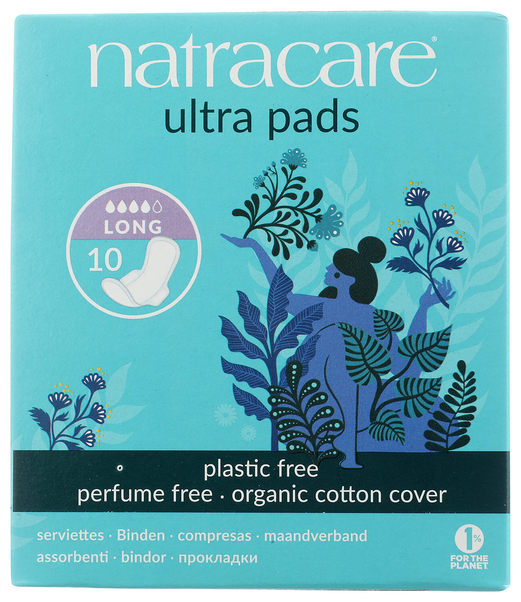 Natracare Slim Fitting Ultra Pads with Wings, Long, Made with Certified Organic Cotton NATRACAREBuy Supplements Australia