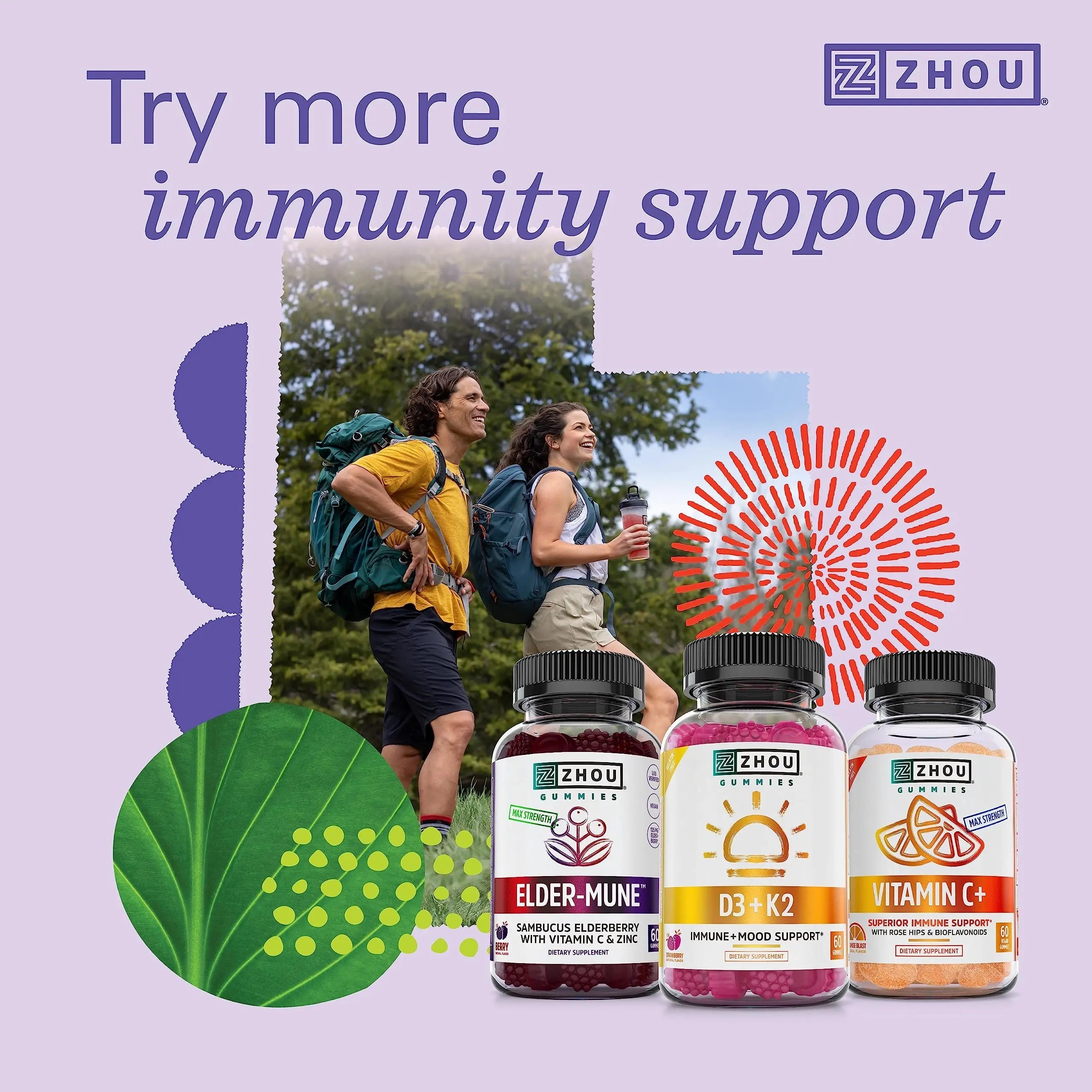 Zhou Daily Boost - Probiotic Multivitamin for Women & Men, Immune Support, Antioxidant & Eye Health Supplement with Vitamin A, Vitamin C ZHOUBuy Supplements Australia