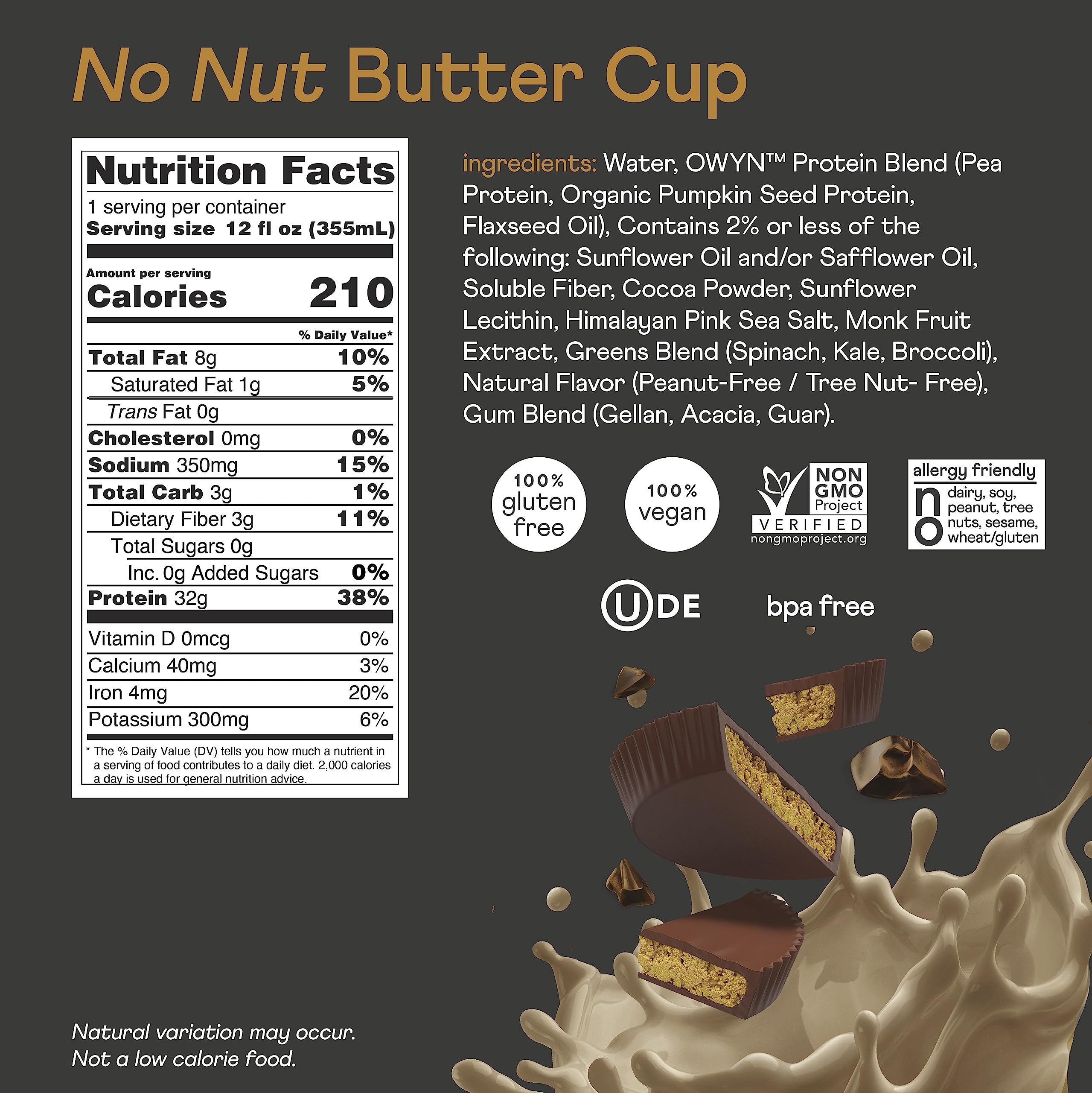 OWYN Only What You Need Pro Elite Vegan High Protein Keto Shake, 32g Protein, 9 Amino OWYN Only What You NeedBuy Supplements Australia