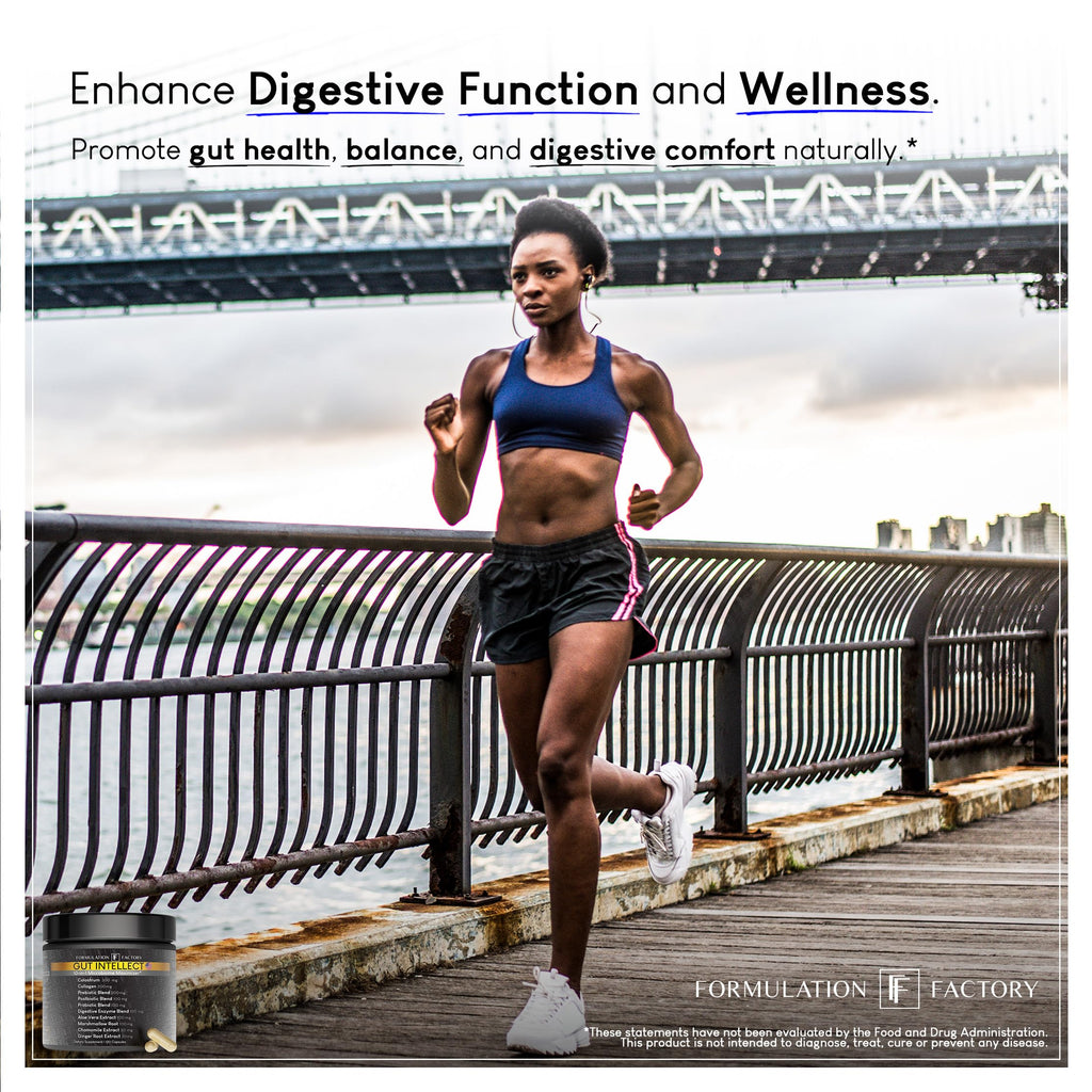 Formulation Factory Probiotics for Women & Men - Gut Intellect 10-in-1 Digestive Enzymes with Prebiotics and Postbiotics - Total Gut Health Supplement - 120 Capsules, 2 Month Supply Formulation Factory buy supplements Au