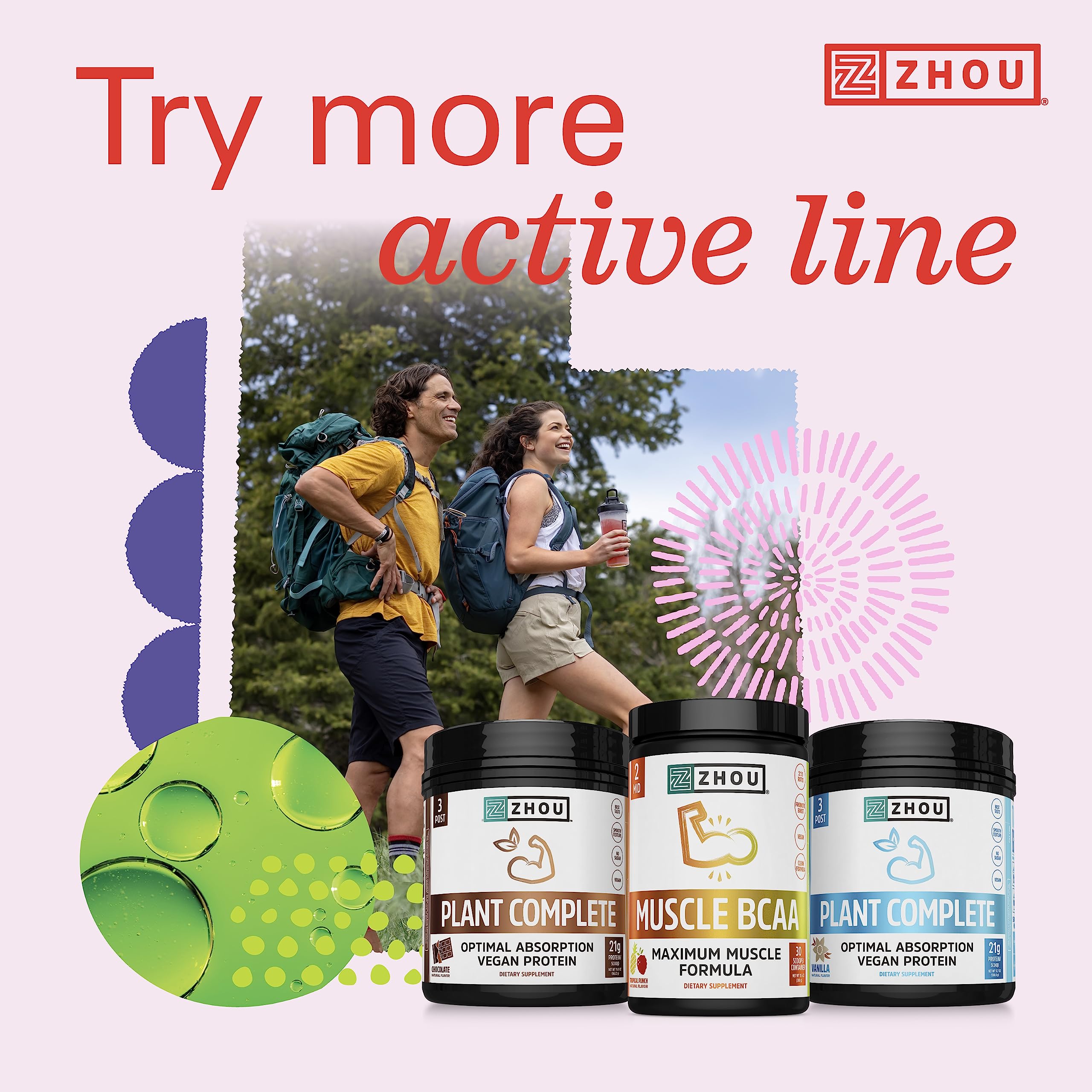 Zhou Nutrition Lite Up, Non-Stimulant Pre Workout Powder, Caffeine Free Nitric Oxide Zhou NutritionBuy Supplements Australia