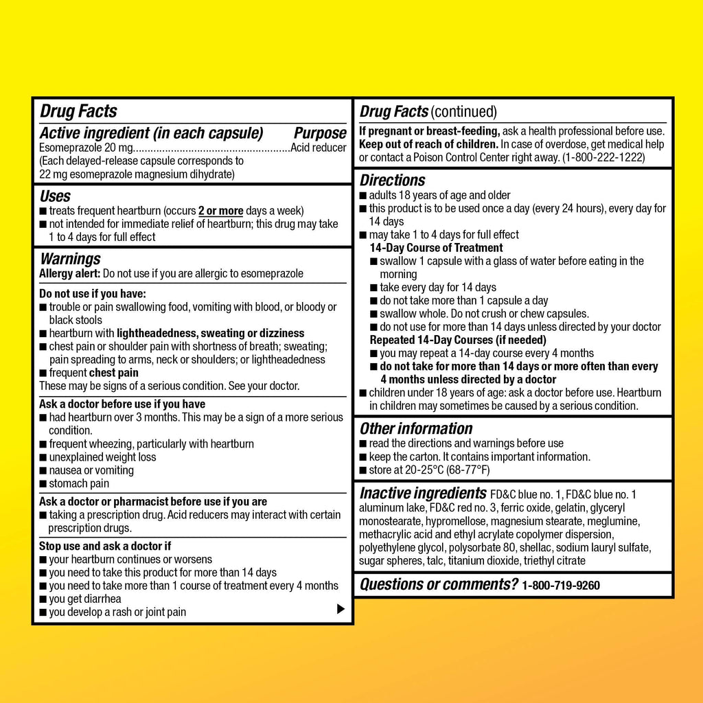 Amazon Basic Care Esomeprazole Magnesium Delayed-Release Mini Capsules, 20 mg, Acid Reducer, 24 Hour Heartburn Medicine, 42 Count Amazon Basic Care buy supplements Au