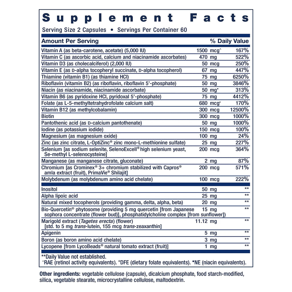 Life Extension Two-Per-Day Multivitamin, Vitamins B, C, D, zinc, Packed with Over 25 Vitamins, Minerals & extracts, Two-Month Supply Life ExtensionBuy Supplements Australia