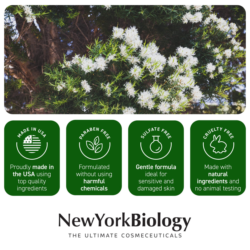 New York Biology Tea Tree Oil Foot Cream for Dry Cracked Feet, Athletes Foot, Nail Fungus NEW YORK BIOLOGY THE ULTIMATE COSMECEUTICALSBuy Supplements Australia