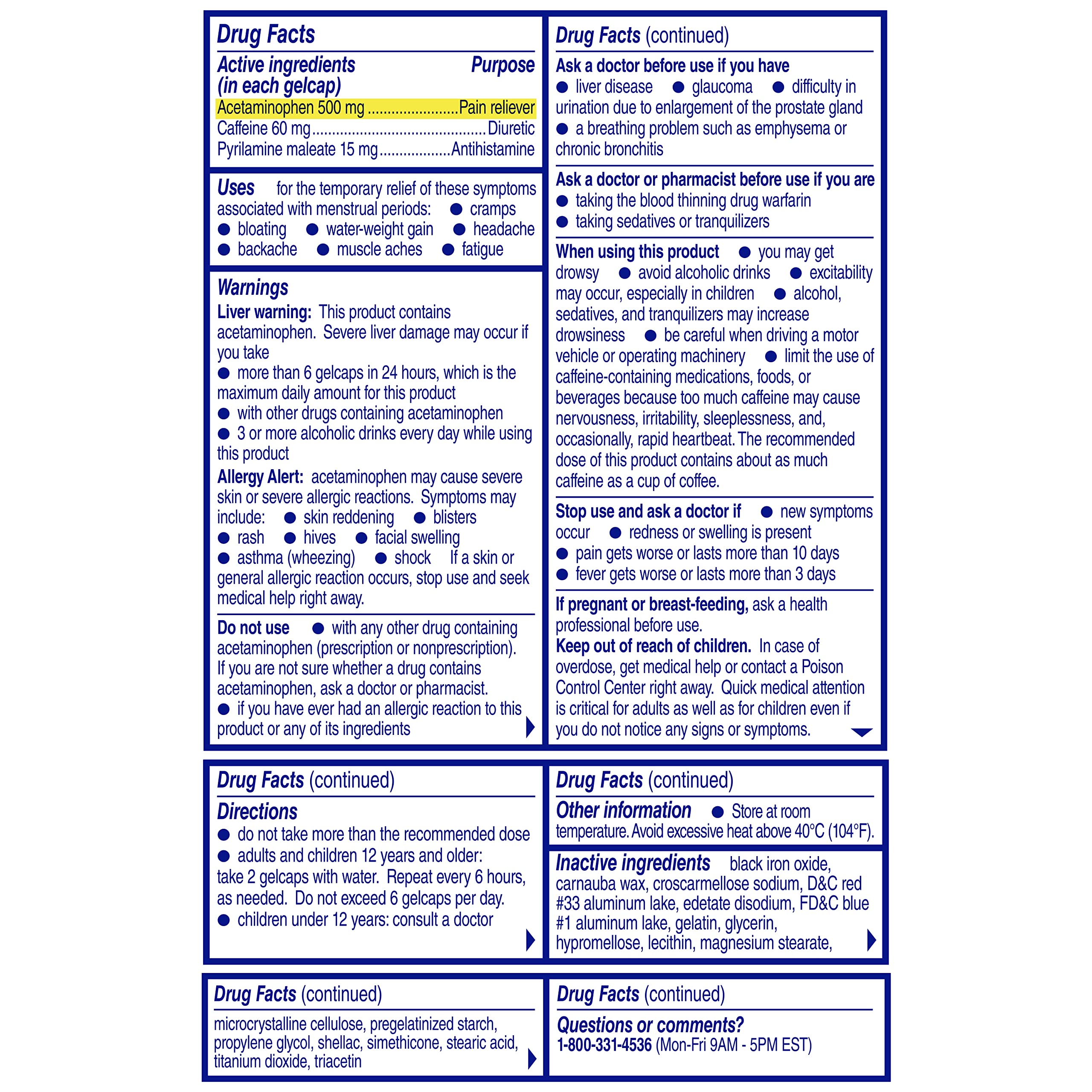 Midol Complete Gelcaps 24ct: Midol Complete Menstrual Pain Relief Gelcaps with Acetaminophen for Menstrual Symptom, PMS Relief, and Period Cramp Relief - 24 Count MidolBuy Supplements Australia
