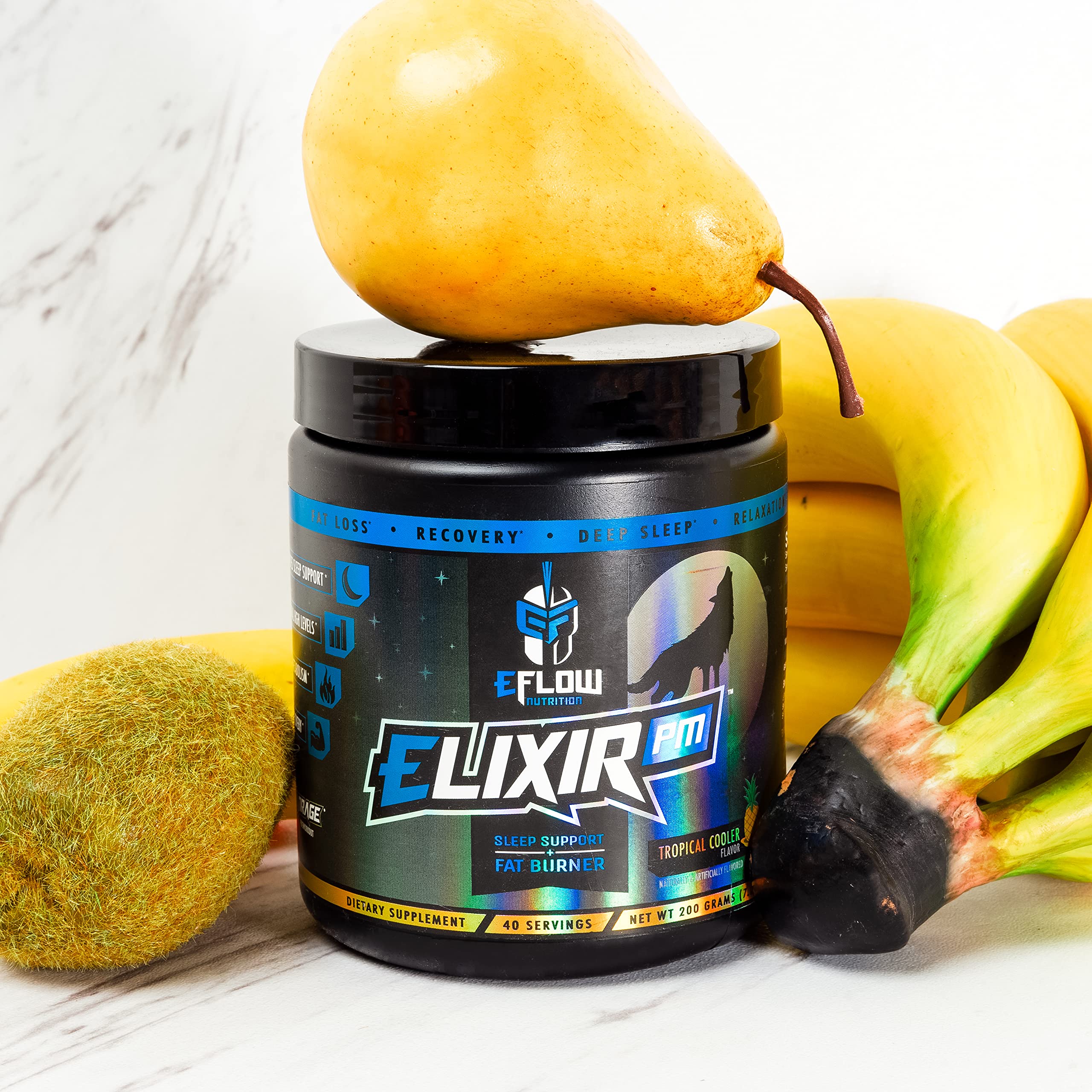 eFlow Nutrition Elixir PM - Night time Fat Burner and Natural Sleep Support - GABA, l-carnitine eFlow NutritionBuy Supplements Australia