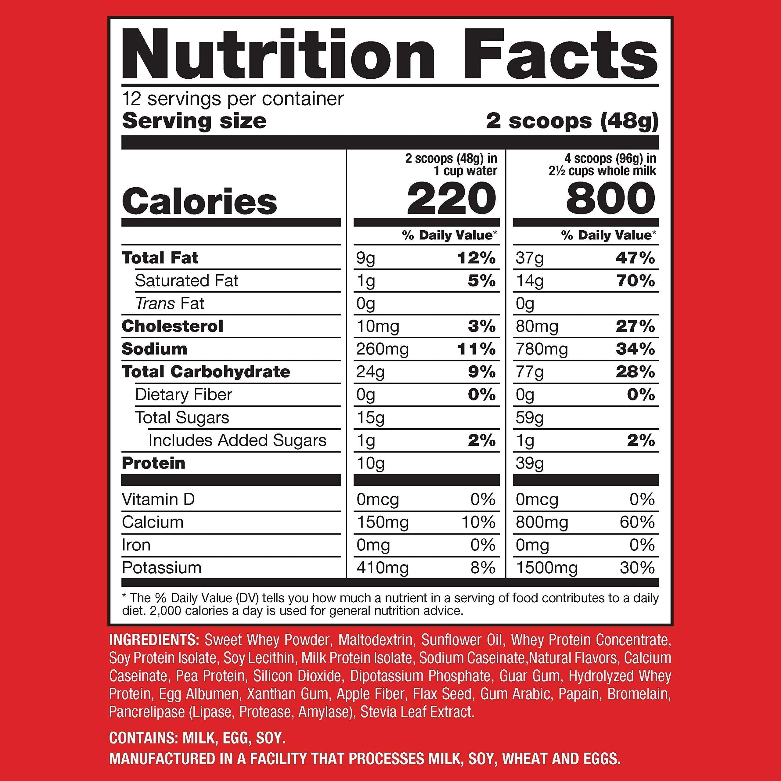 Naturade Weight Gain Instant Nutrition Drink Mix, Vanilla ,20.3 Ounce NaturadeBuy Supplements Australia