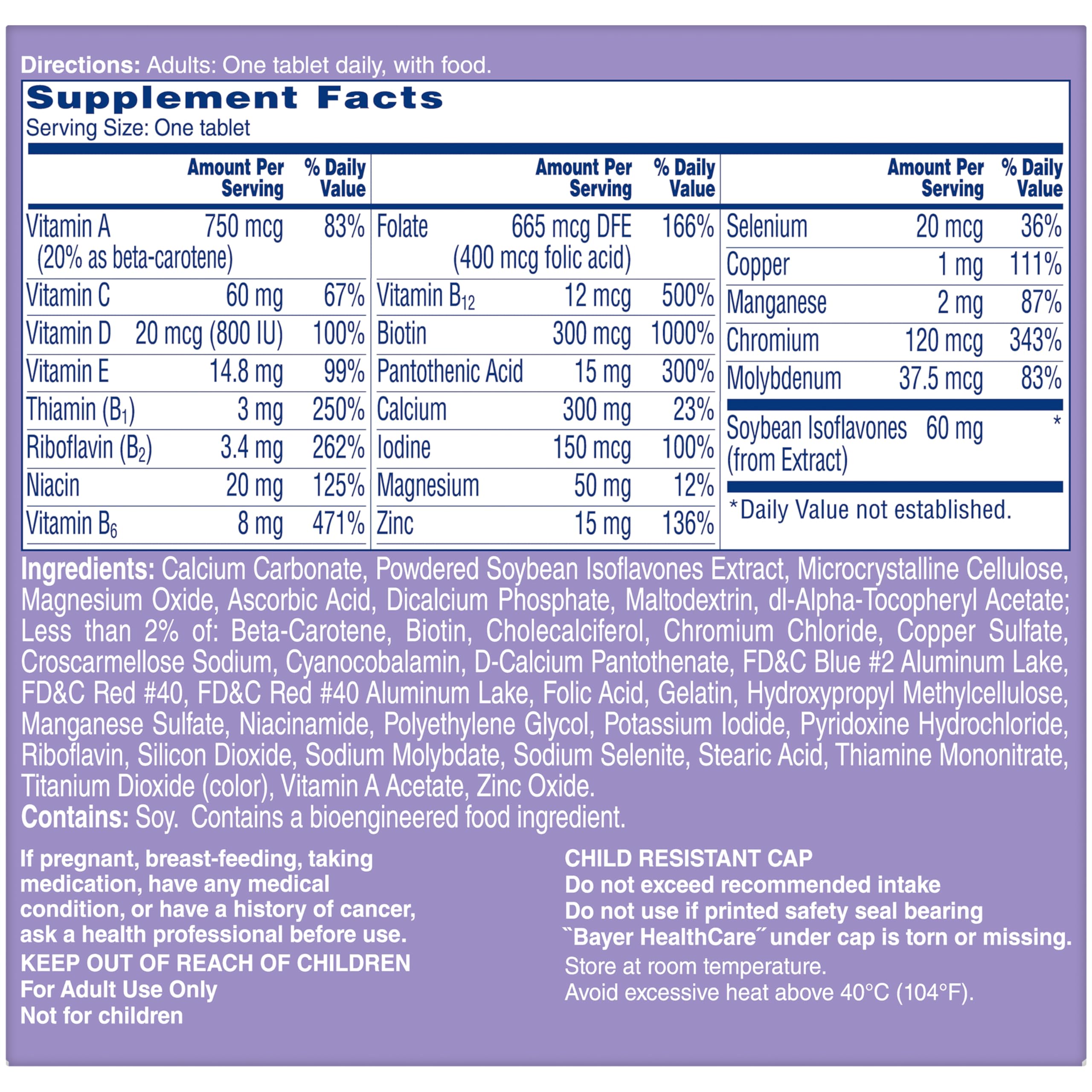 One A Day Women's Menopause Multivitamin with Vitamin A, Vitamin C, Vitamin D, Vitamin E and Zinc ONE A DAYBuy Supplements Australia