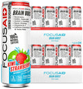 FOCUSAID ZERO SUGAR Nootropics Blend, Alpha-GPC, GABA, 100mg Natural Caffeine from Green Tea, Yerba Mate, Vitamin B-Complex, Keto-Friendly, No Artificial Sweeteners, 12 Fl Oz (Pack of 24) LIFEAIDBuy Supplements Australia