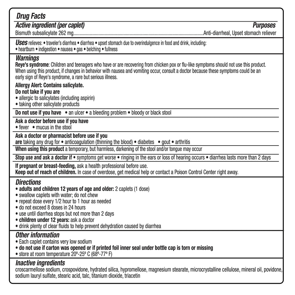 Kaopectate Multi-Symptom Anti-Diarrheal & Upset Stomach Reliever, 42 Caplets, Anti Diarrhea Caplets Kaopectate buy supplements Au