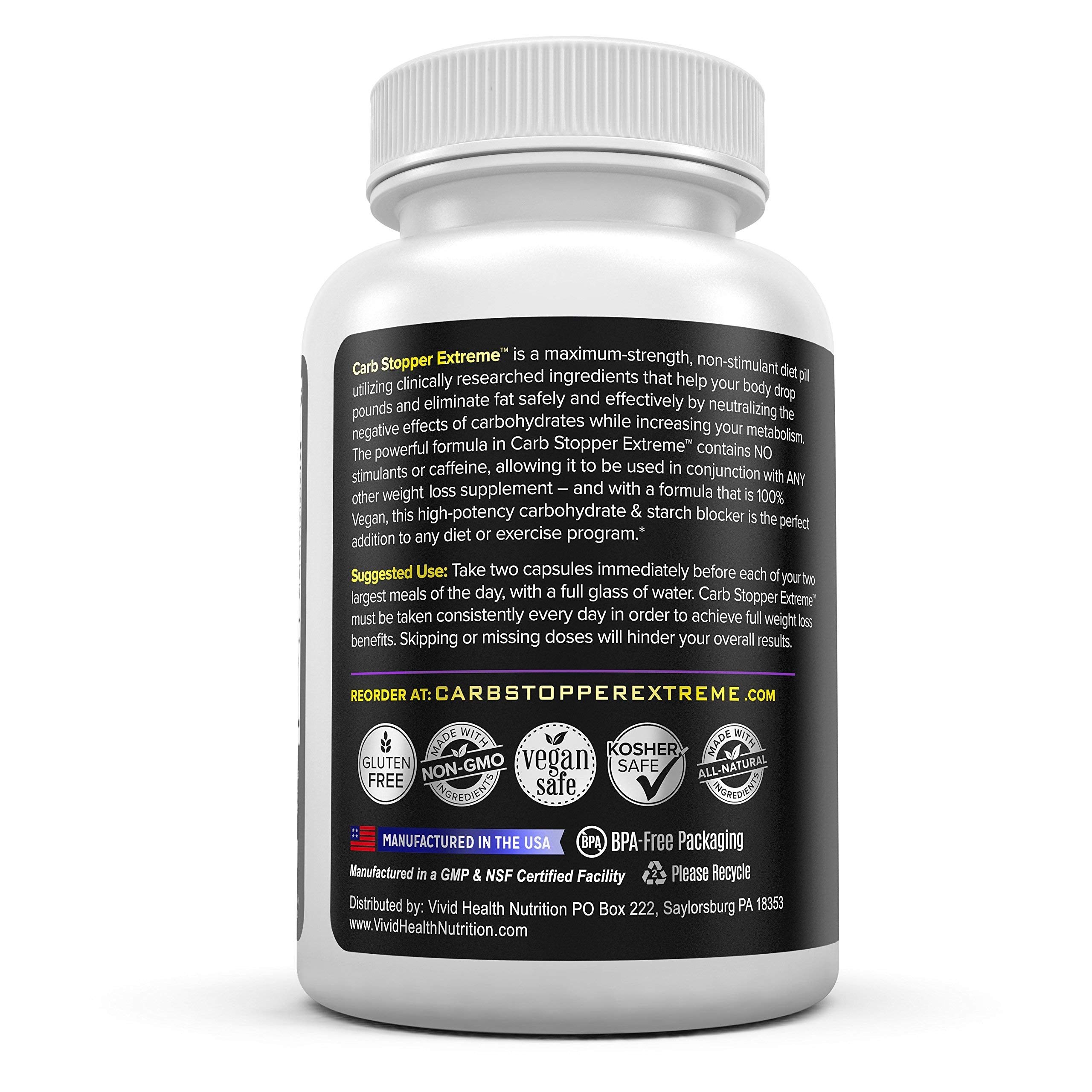 Carb Stopper Extreme (5 Bottles Maximum Strength, Natural Carbohydrate and Starch Carb Stopper ExtremeBuy Supplements Australia