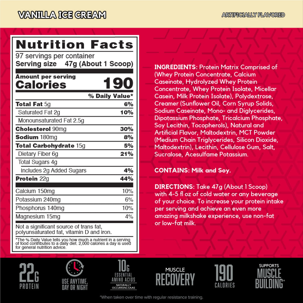 BSN SYNTHA-6 Whey Protein Powder, Vanilla Protein Powder with Micellar Casein BSNBuy Supplements Australia