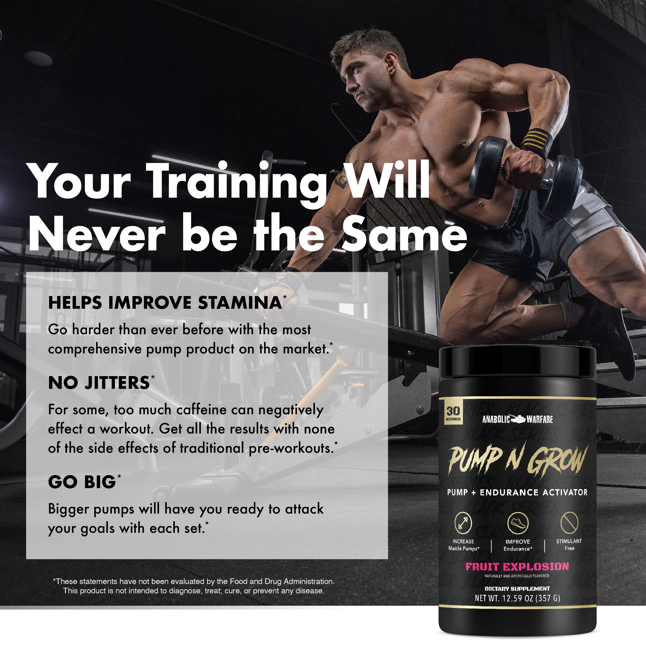 Anabolic Warfare Pump-N-Grow Muscle Pump Supplement Caffeine Free Pre Workout Anabolic WarfareBuy Supplements Australia