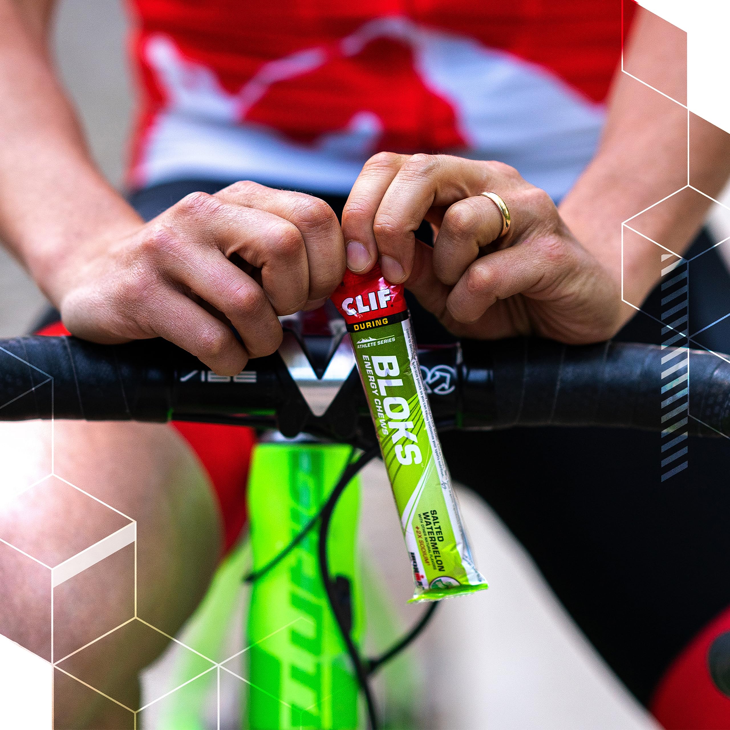 CLIF BLOKS - Margarita Flavor with 3X Sodium - Energy Chews - Non-GMO
