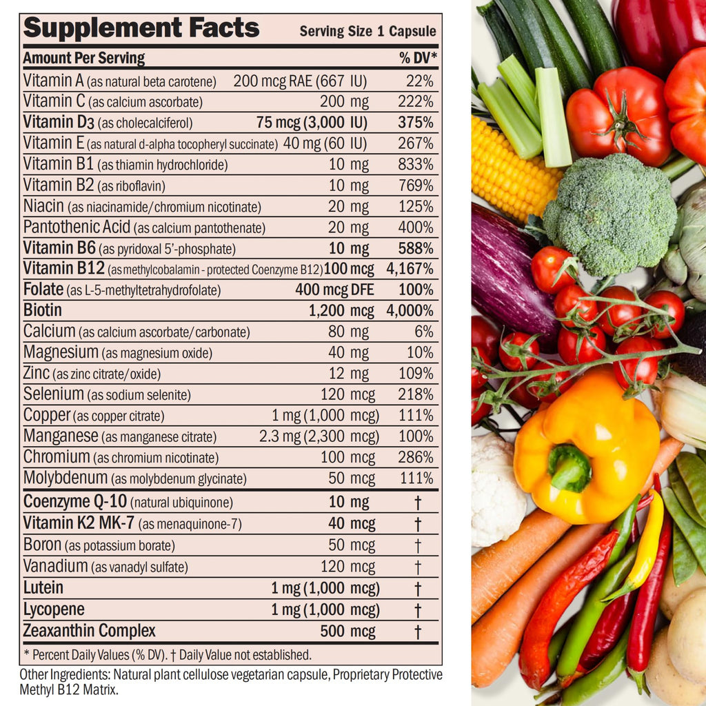 ANDREW LESSMAN Essential-1 nuonce max Multivitamin 3000 IU Vitamin D3 360 Small Capsules. 100 mcg Methyl B12 ANDREW LESSMANBuy Supplements Australia