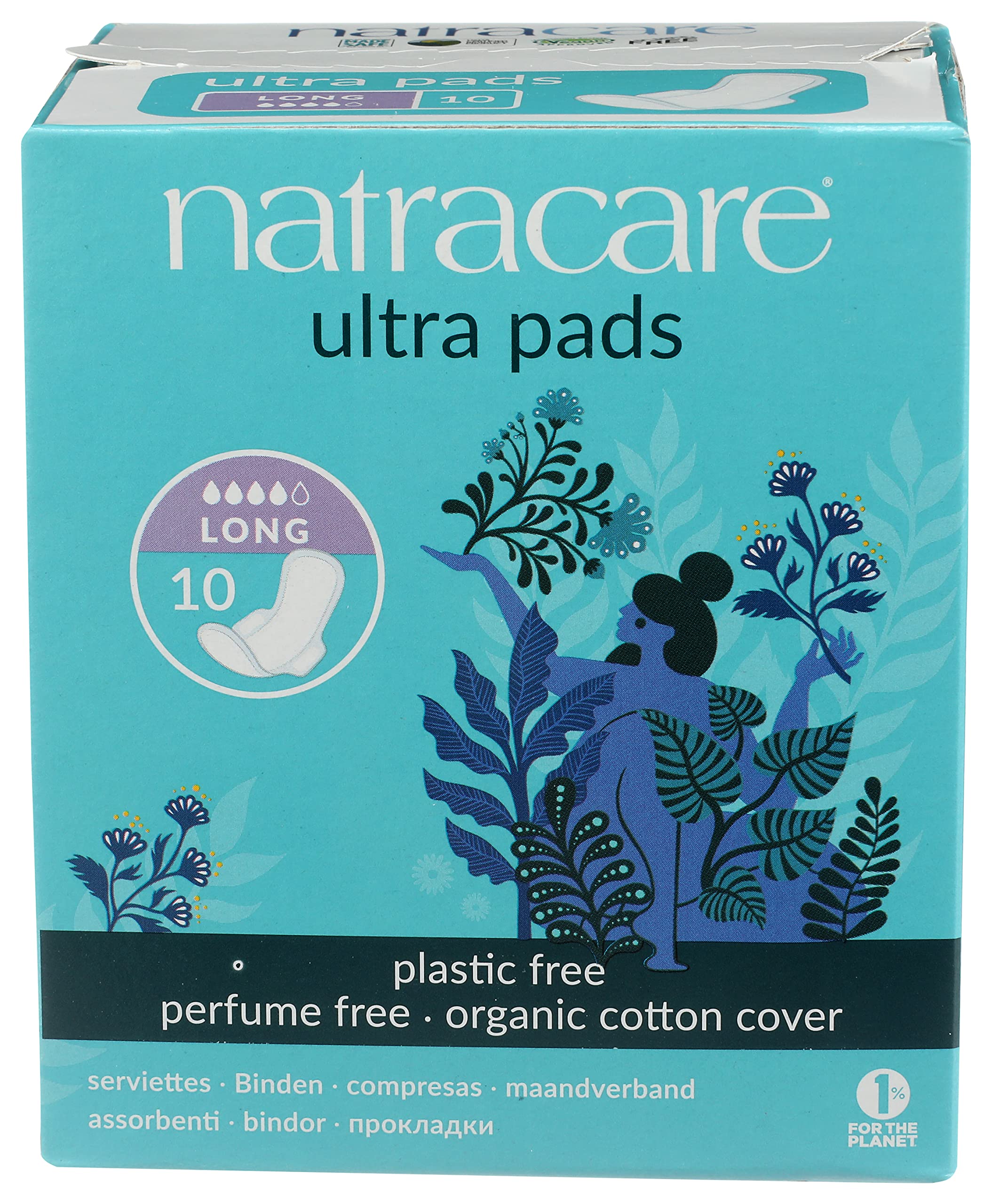 Natracare Slim Fitting Ultra Pads with Wings, Long, Made with Certified Organic Cotton NATRACAREBuy Supplements Australia