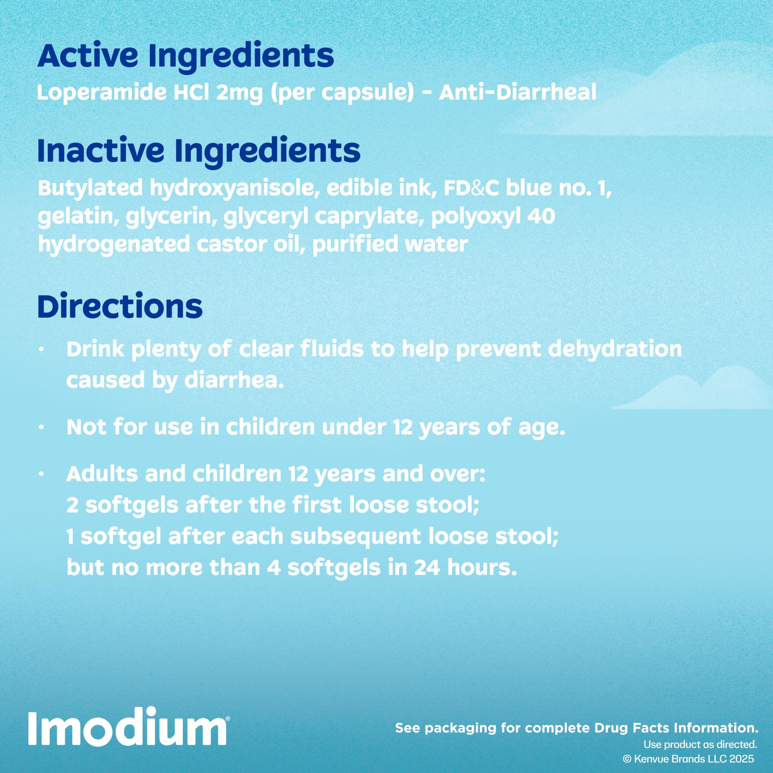Imodium A-D Fast-Acting Anti-Diarrheal Softgels, Loperamide HCl 2 mg, Travel Essential Diarrhea Relief Medicine for Adults, 24 Count, Anti Diarrhea Pills,Easy to Swallow, for Ages 12+ Imodium buy supplements Au
