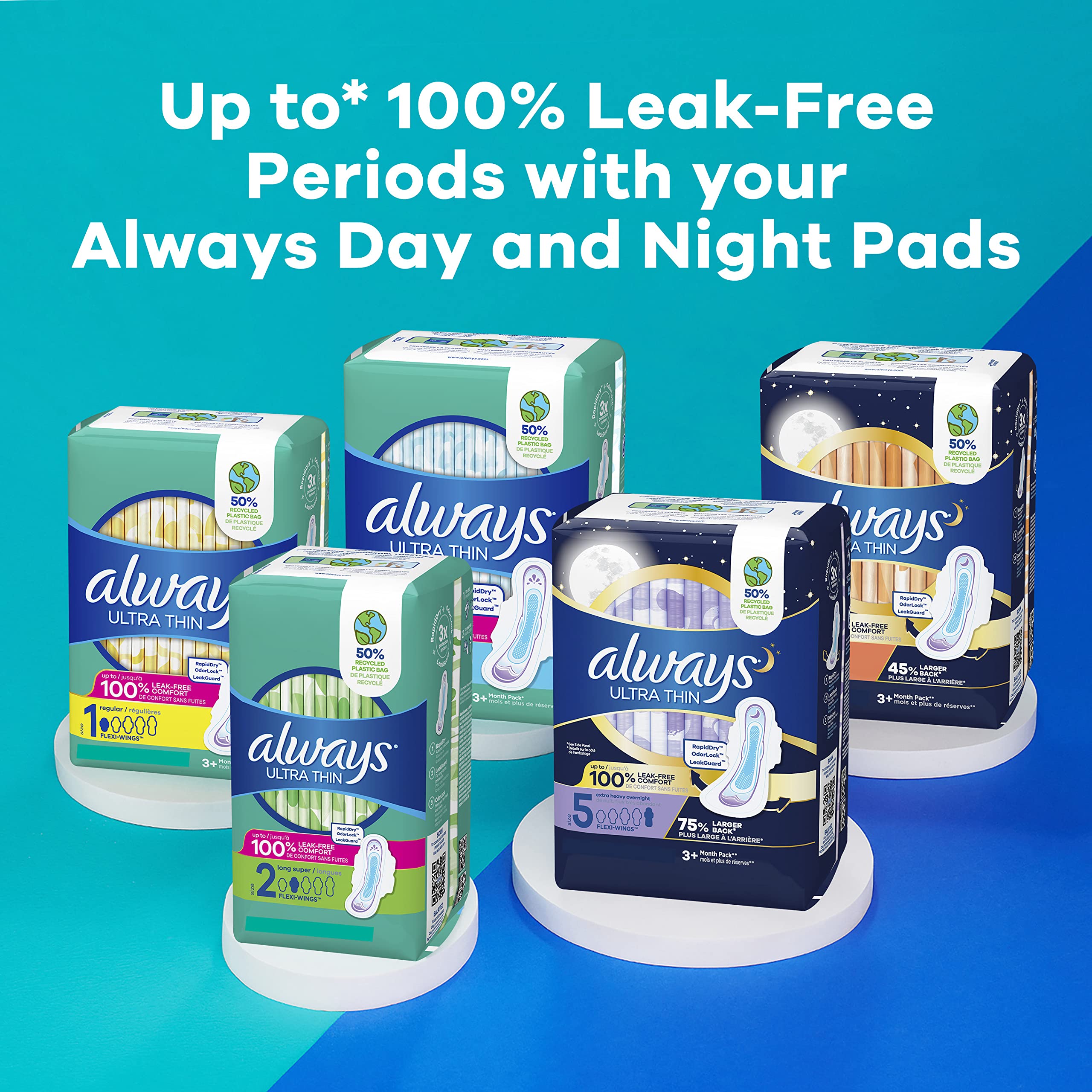 Always Ultra Thin Feminine Pads For Women, Size 2 Long Super Absorbenc AlwaysBuy Supplements Australia