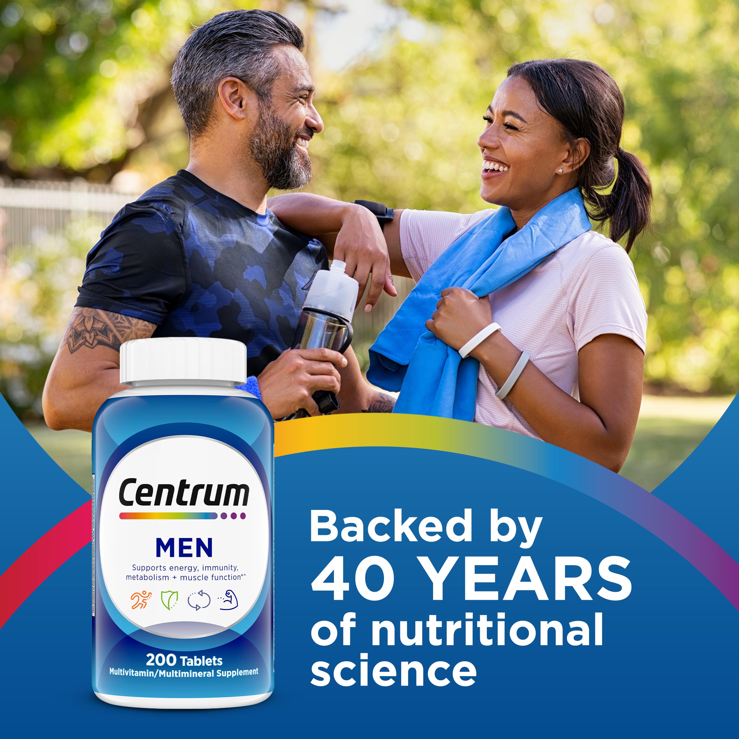 Centrum Multivitamin for Men, Multivitamin/Multimineral Supplement with Vitamin D3, B Vitamins and Antioxidants CentrumBuy Supplements Australia