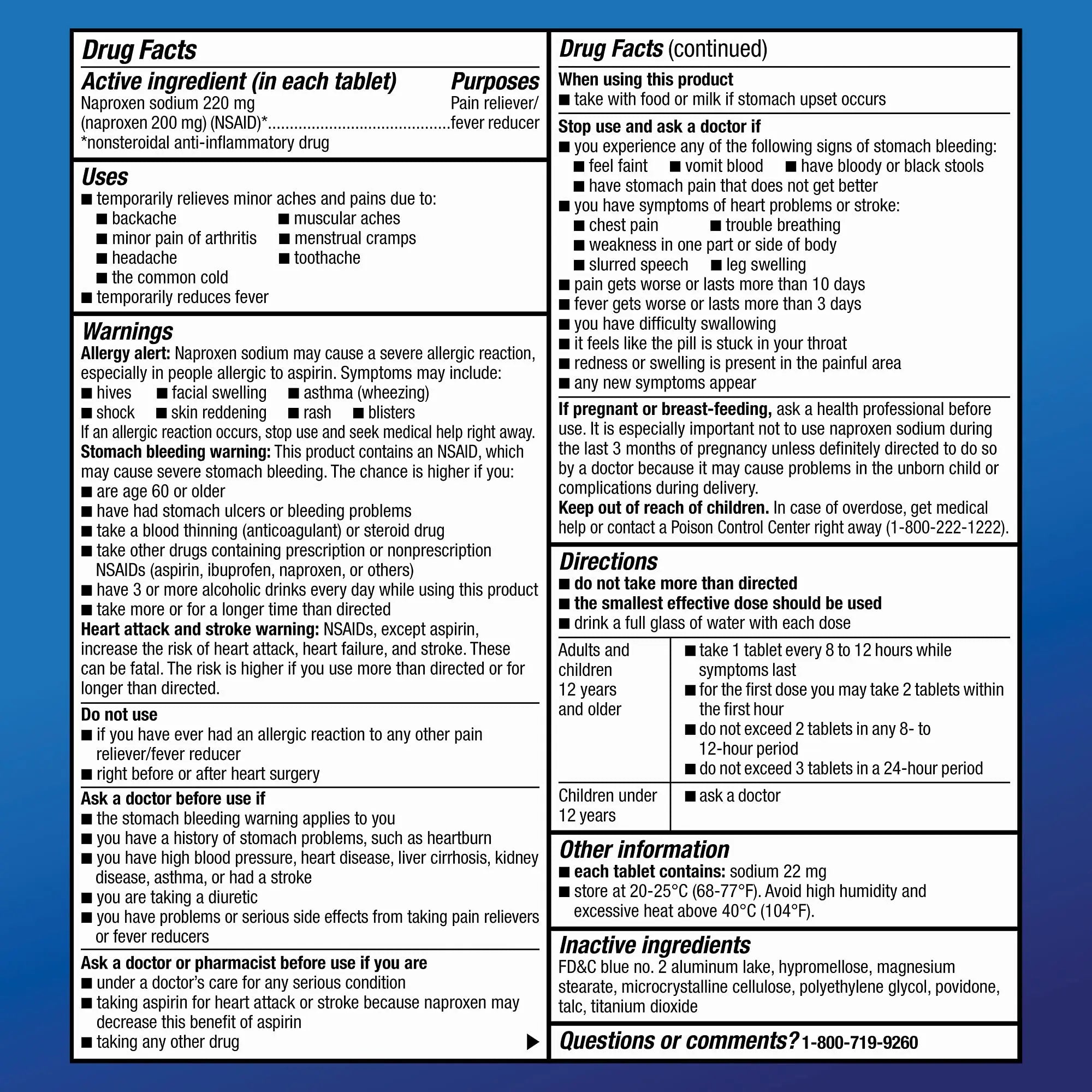 Amazon Basic Care Back and Muscle Pain, 220 mg Naproxen Sodium Tablets, 12-Hour Pain Relief, Headache, Arthritis, Menstrual Cramps, Fever Reducer, 90 Count Amazon Basic CareBuy Supplements Australia