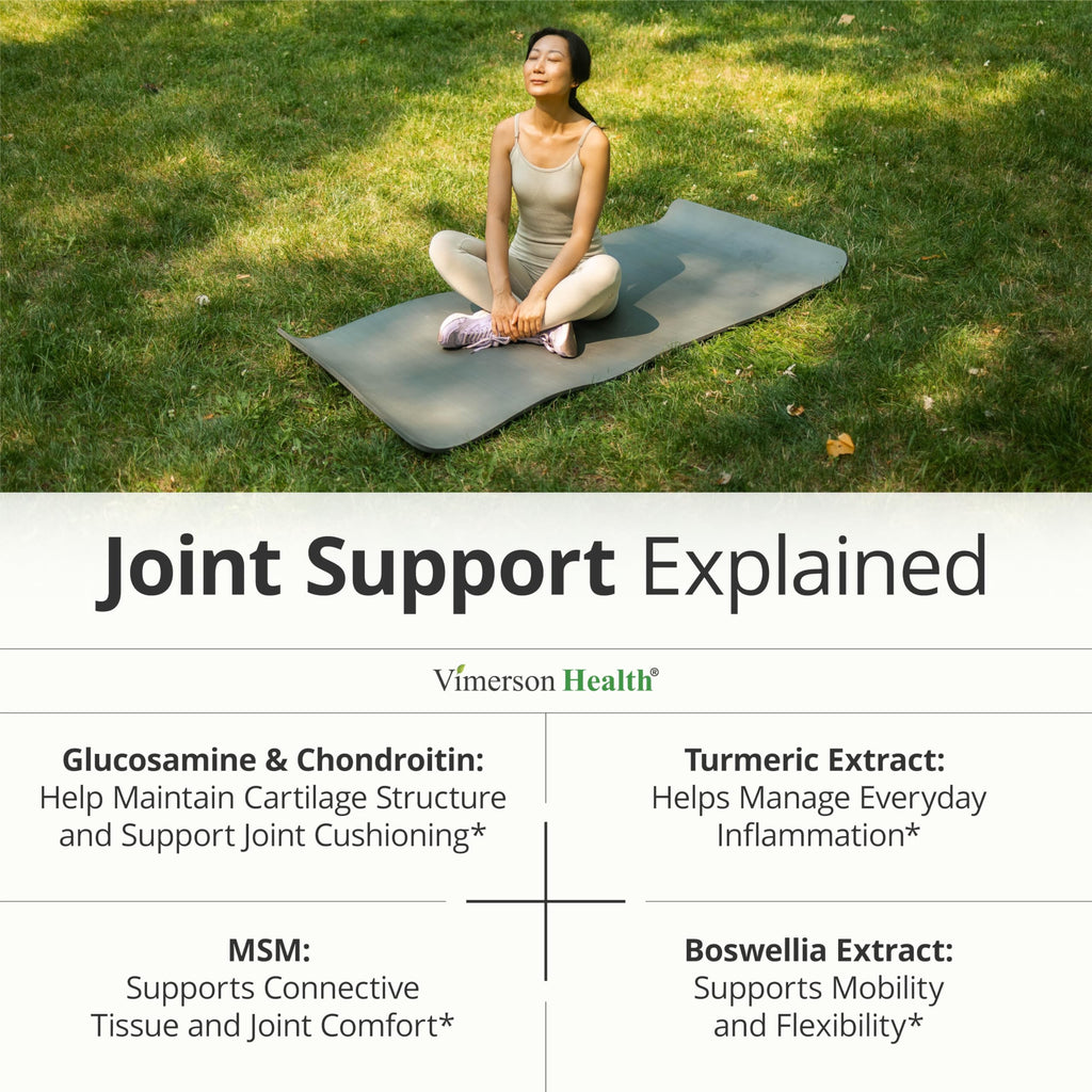 Glucosamine Chondroitin MSM – Joint Support Supplement for Women and Men with Glucosamine Sulfate 1500 mg, Chondroitin and MSM