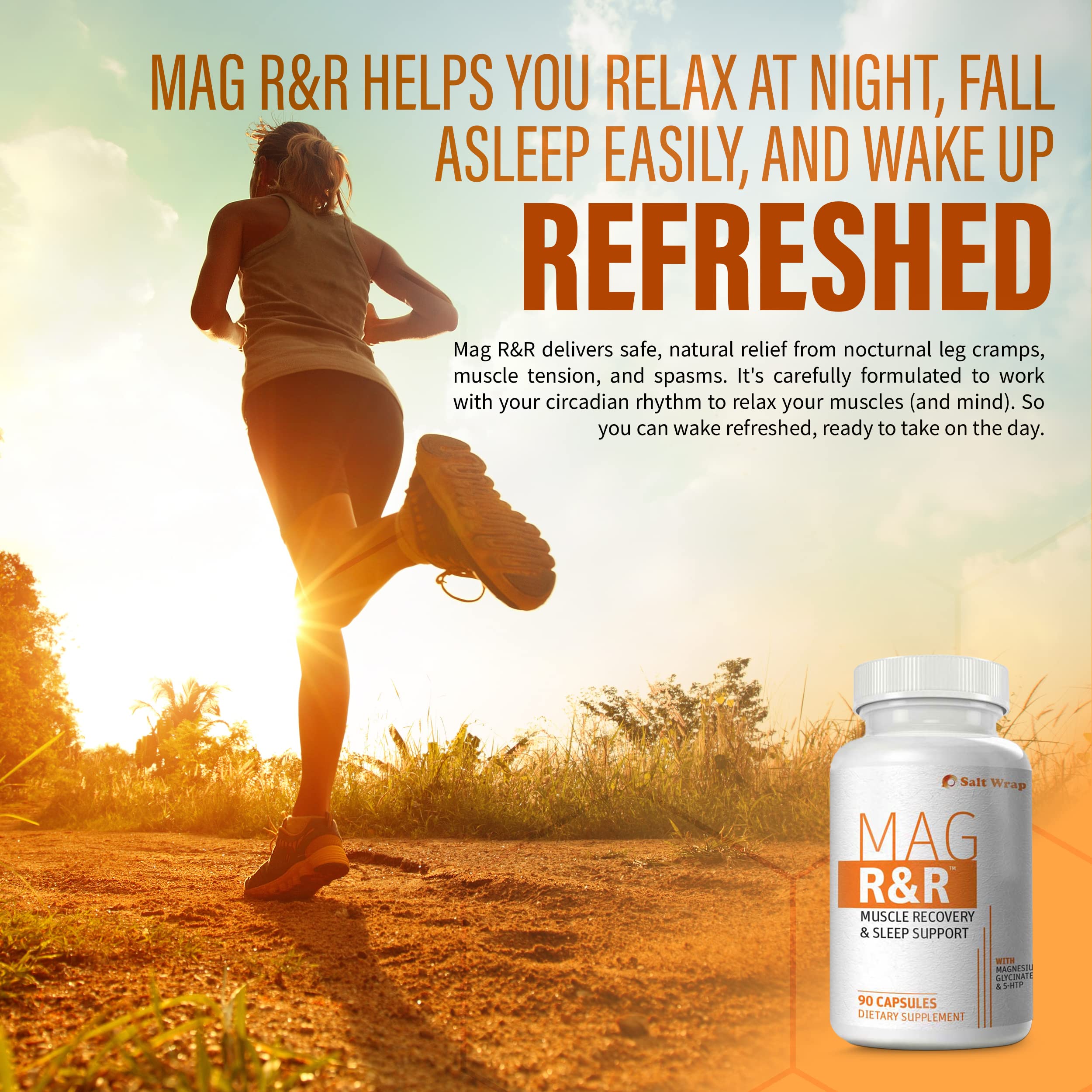 SaltWrap Mag R&R - Nighttime Muscle Cramps Support, Natural Sleep Support for Adults SaltWrapBuy Supplements Australia