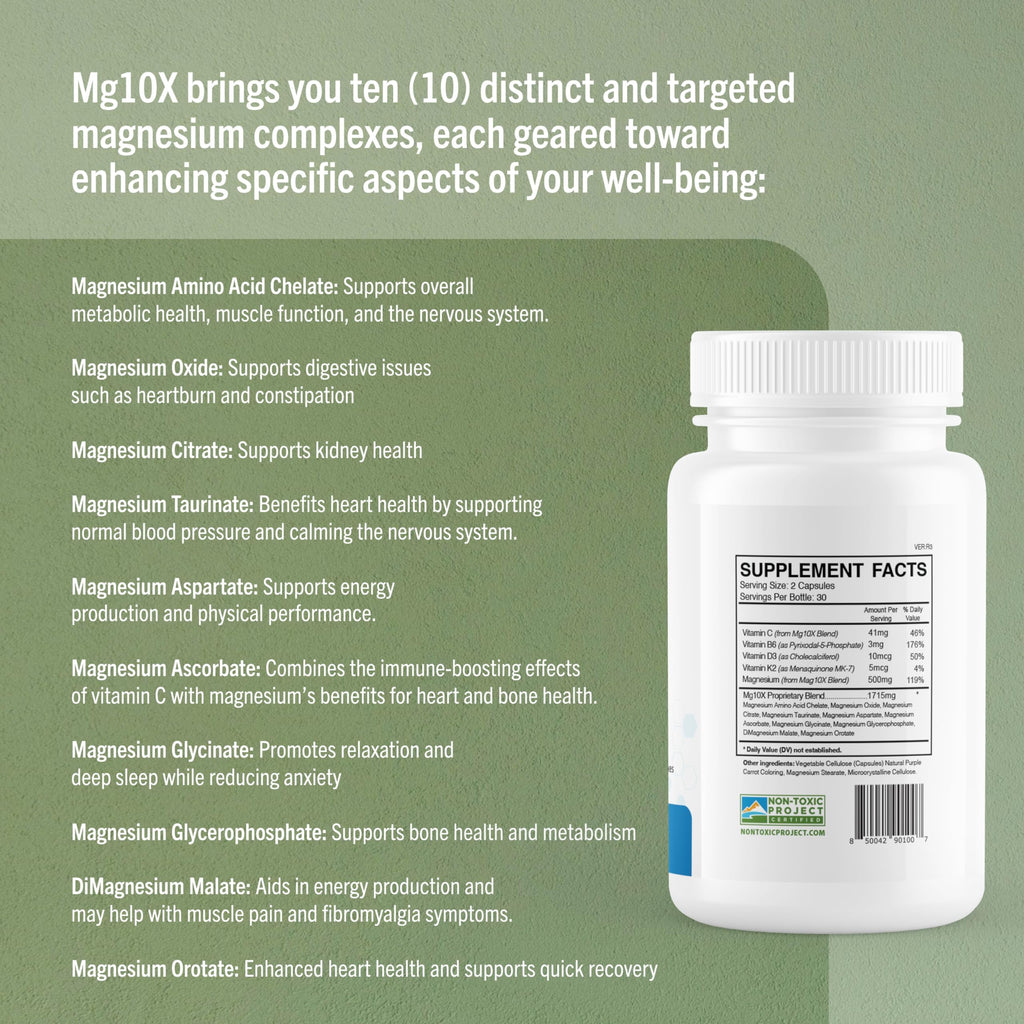 True Cellular Formulas Mg10X Multi-System Magnesium | Supplement to Support Sleep - 60 Capsules | Enhanced Sleep, Immune System & Metabolic Support | Includes Magnesium Glycinate, Citrate and More True Cellular FormulasBuy Supplements Australia