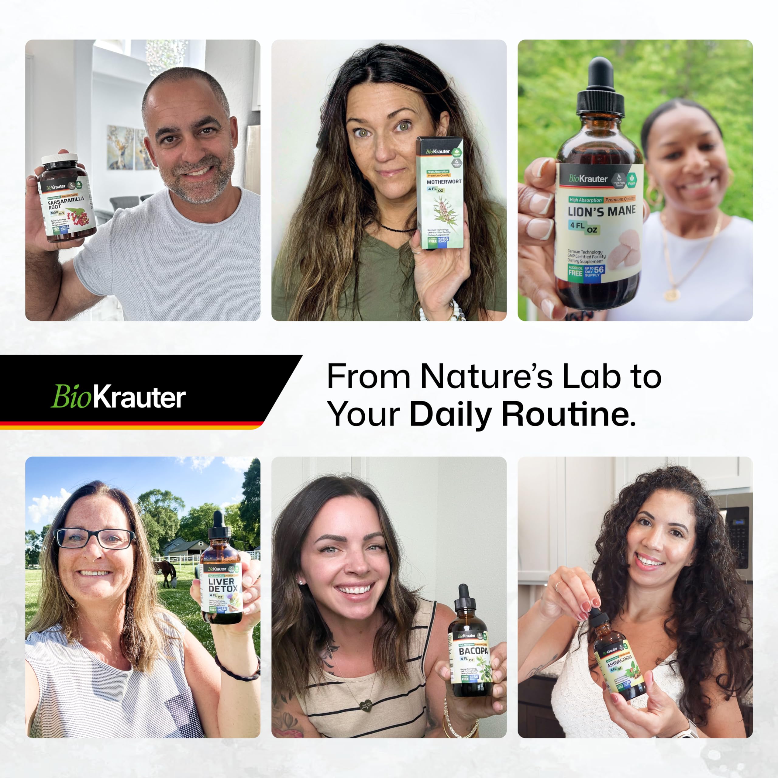 BIO KRAUTER® Magnesium Glycinate for Leg Сramps & Relax - 5-in-1 Formula Magnesium Glycinate 400mg with Turmeric, Black Cohosh, Ginger, Chamomile 1200 mg 100 Caps - No Fillers, Non-GMO, 50-Day Supply BIO KRAUTERBuy Supplements Australia