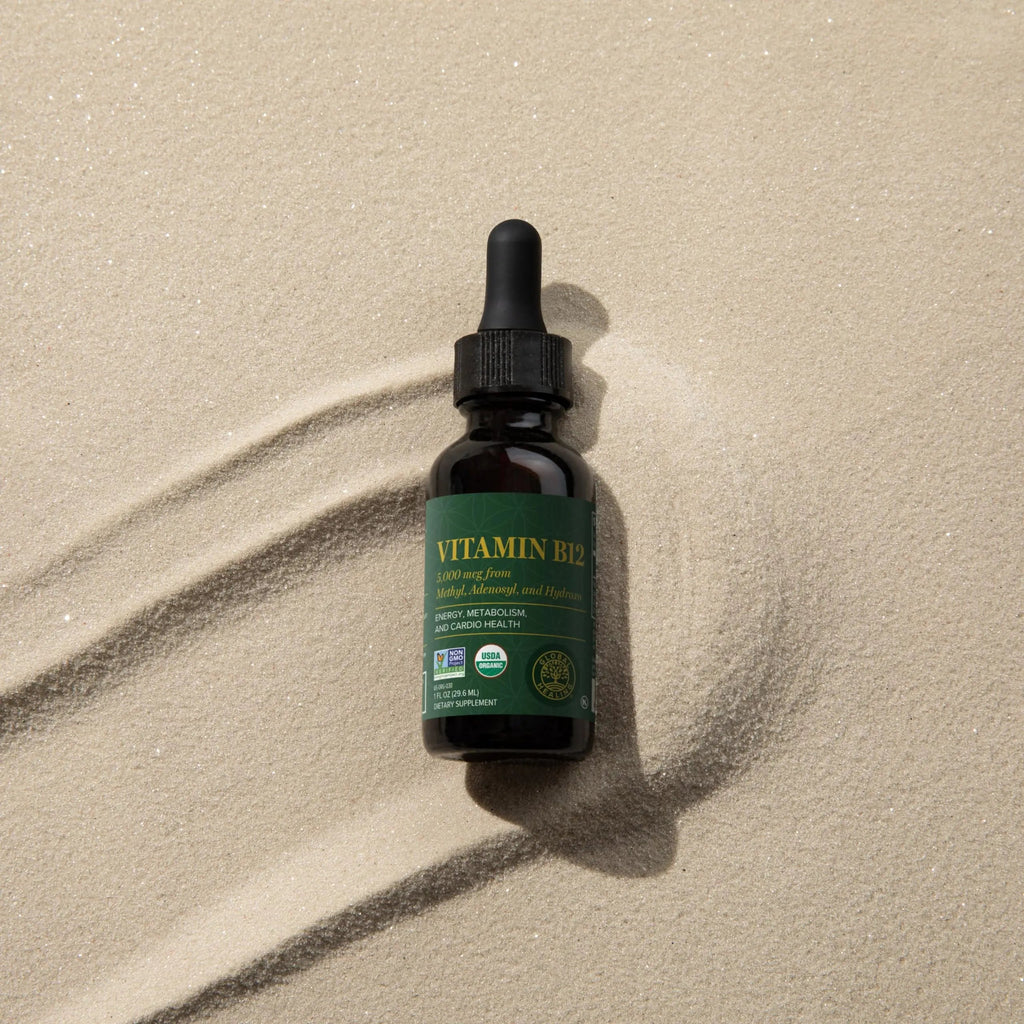 Global Healing Center - Vitamin B12 5000 mcg, Organic Sublingual Liquid Drops | 3-in-1 Methylcobalamin, Adenosylcobalamin, Hydroxo Blend, 1 Fl Oz (2-Pack) Global Healing CenterBuy Supplements Australia