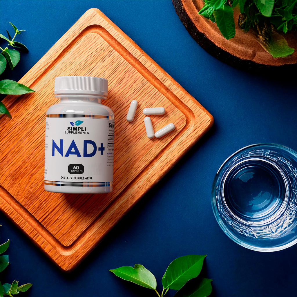 NAD Supplement for Anti-Aging and Cell Regeneration | NAD Booster 500mg Per Serving | NMN Supplement Alternative | Similar to Nicotinamide Riboside | 120 Capsules (2 Month Supply) Simpli SupplementsBuy Supplements Australia