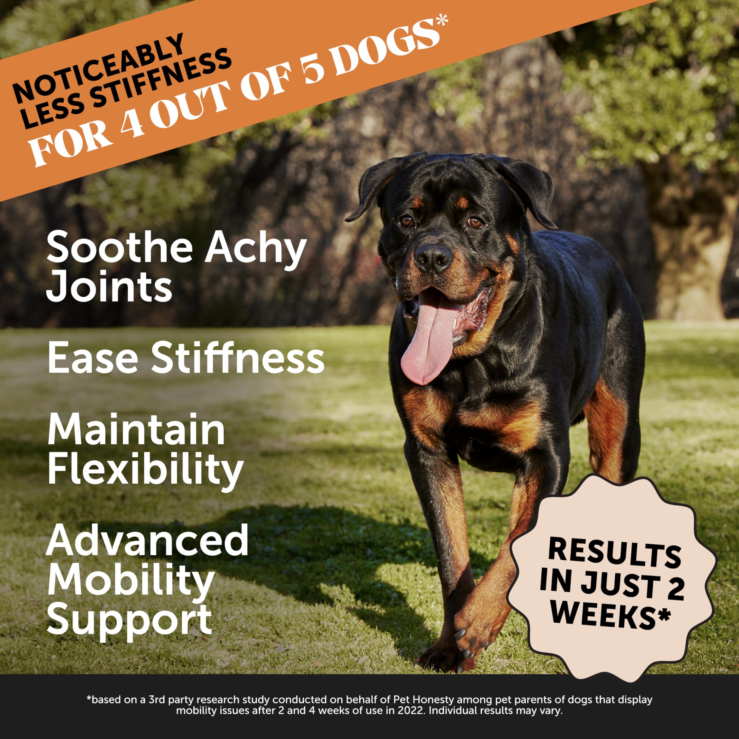 Pet Honesty Hip & Joint Health Max Strength – Dog Joint Support Chews with Glucosamine Chondroitin & Omega-3s – Joint Supplement for Dogs to Support Mobility, Flexibility & Comfort – Bacon (90 ct) Pet HonestyBuy Supplements Australia